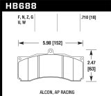 Hawk DTC-70 Universal Performance Compound Racing Brake Pads thumbnail 8