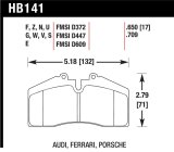 Hawk Audi/Porsche Rear AND ST-40 HPS Street Brake Pads thumbnail 1