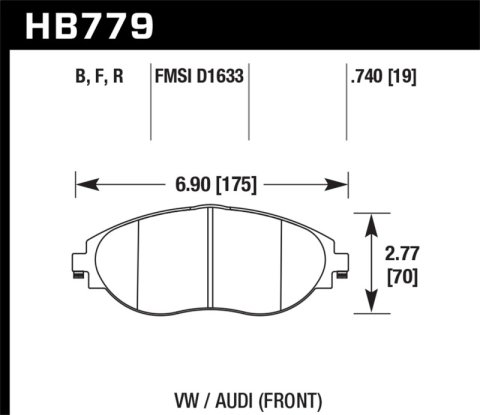 Hawk High Performance Street 5.0 Brake Pads thumbnail 5
