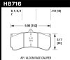 Hawk HPS Brake Pads w/ 0.710 Thickness - AP Racing Alcon thumbnail 4