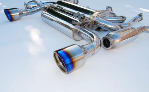 Invidia 03-08 Infiniti G35 Coupe Gemini Rolled Titanium Tip Cat-back Exhaust thumbnail 2