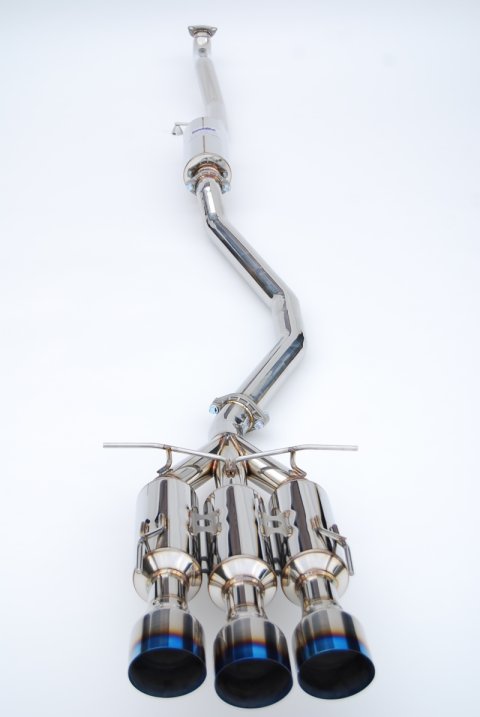 Invidia 17+ Honda Civic SI Sedan Gemini Triple Titanium Tip Cat-back Exhaust thumbnail 1