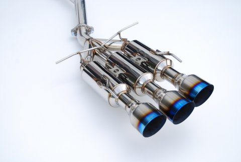 Invidia 17+ Honda Civic SI Sedan Gemini Triple Titanium Tip Cat-back Exhaust thumbnail 2