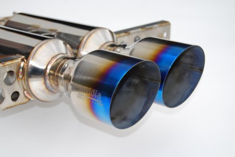 Invidia 2017+ Honda Civic Hatchback Sport/Sport Touring Gemini Titanium Tip Cat-back Exhaust thumbnail 1