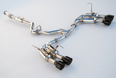 Invidia 2015+ Subaru WRX / STI Gemini/R400 Single Layer Quad Black Tip Cat-Back Exhaust thumbnail 2