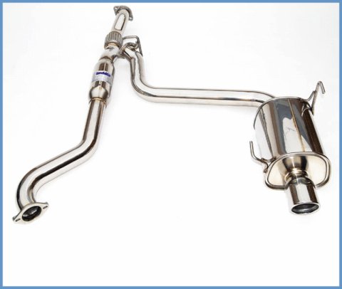 Invidia 15+ Subaru WRX/STI Single Q300 Rolled Stainless Steel Tip Cat-back Exhaust thumbnail 1