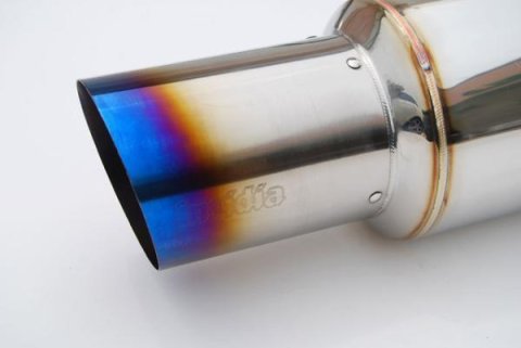 Invidia 08+ WRX Hatch / 08 STi 76mm RACING Titanium Tip Cat-back Exhaust thumbnail 1