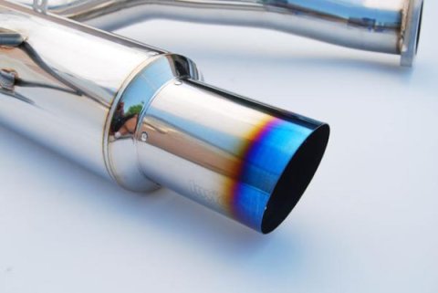 Invidia 08-09 WRX Sedan 76mm (101mm tip) RACING Titanium Tip Cat-back Exhaust thumbnail 2