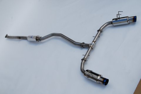 Invidia 2022+ Honda Civic Si (1.5T) 70mm N1 Cat Back Exhaust - Burnt Titanium Tips thumbnail 2