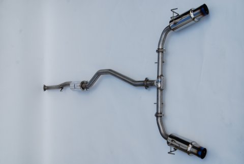 Invidia 2022+ Honda Civic Si (1.5T) 70mm N1 Cat Back Exhaust - Burnt Titanium Tips thumbnail 5