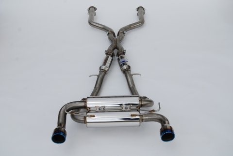 Invidia 2022+ Nissan Z 70mm Gemini Cat Back Exhaust - Rolled Titanium Tips thumbnail 2