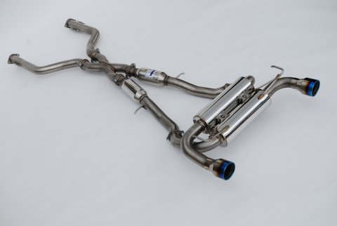 Invidia 2022+ Nissan Z 70mm Gemini Cat Back Exhaust - Rolled Titanium Tips thumbnail 3