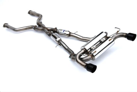 Invidia 2022+ Nissan Z 70mm Gemini Cat Back Exhaust - Single Layer Black Tip thumbnail 1