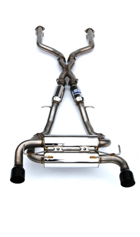Invidia 2022+ Nissan Z 70mm Gemini Cat Back Exhaust - Single Layer Black Tip thumbnail 3
