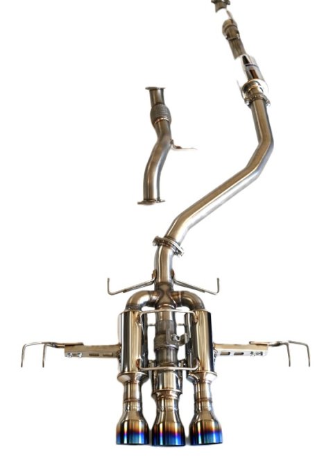 Invidia 22+ HONDA CIVIC TYPE-R FL5 R400 SINGLE LAYER Titanium TIP FULL CAT-BACK (NON POLISH PIPE) thumbnail 5
