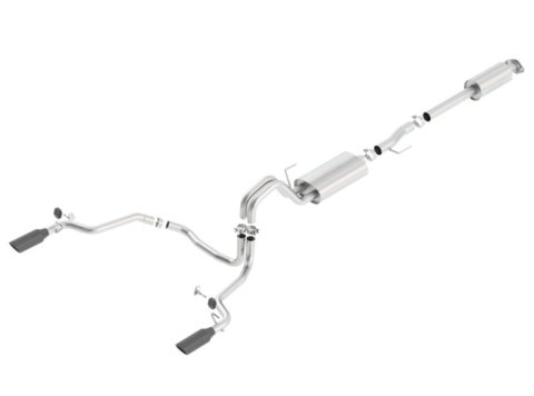 Borla 15-17 F-150 2.7/3.5L V6 EcoBoost / 5.0L V8 Black Chrome Cat-Back Touring Exhaust thumbnail 1