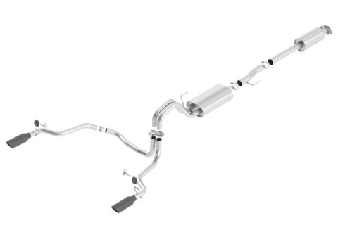 Borla 15-17 F-150 2.7/3.5L V6 EcoBoost / 5.0L V8 Black Chrome Cat-Back Touring Exhaust thumbnail 3