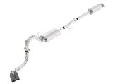 Borla 15-17 Ford F-150 2.7/3.5L V6 / 5.0 V8 2/4WD Black Chrome Angle-Cut Side Exit Catback Exhaust thumbnail 1