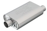Borla CrateMuffler SBC Hot 350/383 2.5 inch Offset/Center 14in x 4.35in x 9in Oval Atak Muffler thumbnail 5