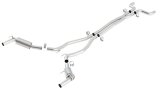 Borla 2010 Camaro 6.2L V8 S Type Catback Exhaust w/o Tips works w/ factory ground affects package ON thumbnail 5