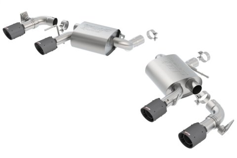 Borla 2016-2017 Chevrolet Camaro SS AT/MT RWD S-type Exhaust (w/ Dual Mode Valves) - Black CF Tip thumbnail 3