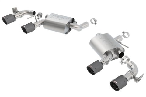 Borla 2016-2017 Chevrolet Camaro SS AT/MT RWD S-type Exhaust (w/ Dual Mode Valves) - Black CF Tip thumbnail 4