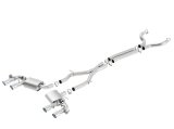 Borla 2017+ Chevy Camaro ZL1 6.2 ATAK Catback Exhaust w/ Dual Split Rear Exit thumbnail 2
