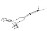 Borla 2017+ Chevy Camaro ZL1 6.2 ATAK Catback Exhaust w/ Dual Split Rear Exit thumbnail 4