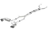 Borla 16-17 Chevy Camaro 6.2L 4in Dual Carbon Fiber Tips Dual Split Exit S-Type Catback Exhaust thumbnail 8