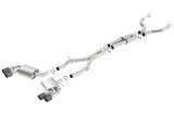 Borla 16-17 Chevy Camaro 6.2L 4in Dual Carbon Fiber Tips Dual Split Exit S-Type Catback Exhaust thumbnail 9