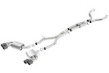 Borla 16-17 Chevy Camaro 6.2L 4in Dual CF Tips w/Black Core Dual Split Exit ATAK Catback Exhaust thumbnail 3