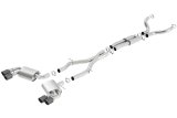 Borla 16-17 Chevy Camaro 6.2L 4in Dual CF Tips w/Black Core Dual Split Exit ATAK Catback Exhaust thumbnail 4