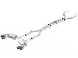 Borla 16-17 Chevy Camaro 6.2L 4in Dual CF Tips w/Black Core Dual Split Exit ATAK Catback Exhaust thumbnail 7