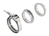 Borla Universal 2.5in Stainless Steel 3pc V-Band Clamp w/ Male and Female Flanges thumbnail 2