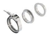 Borla Universal 2.5in Stainless Steel 3pc V-Band Clamp w/ Male and Female Flanges thumbnail 3