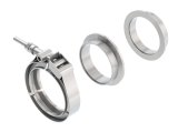 Borla Universal 2.5in Stainless Steel 3pc V-Band Clamp w/ Male and Female Flanges thumbnail 4