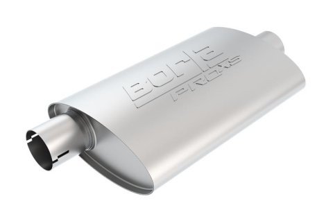 Borla Pro-XS 2.25in Tubing 19in x 4in x 9.5in Oval Notched Center/Offset Muffler thumbnail 1