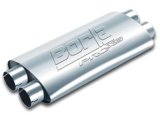 Borla Pro-XS 2.25in Tubing 19in x 4in x 9.5in Oval Notched Dual In / Dual Out Muffler thumbnail 2