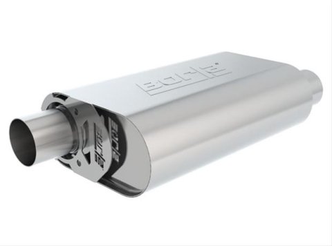 Borla CrateMuffler Stock SBF 289/302/FE BB ATAK 2.25in Offset 14inx4.35inx9in Oval Muffler thumbnail 4