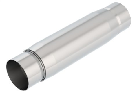 Borla CrateMuffler Resonator Option 3in Center/Center 3.5in Round x 10in - Null Sound Center/Center thumbnail 5
