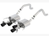Borla 2015+ Chevy Corvette C7 Z06 6.2L Axle Back ATAK Exhaust Black Quad Tips w/o AFM w/ NPP thumbnail 1