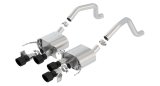 Borla 2015+ Chevy Corvette C7 Z06 6.2L Axle Back ATAK Exhaust Black Quad Tips w/o AFM w/ NPP thumbnail 4