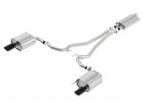 Borla 15-17 Ford Mustang EcoBoost 2.3L EC-Type Cat Back Single Round 4.0in OD 9.5in L Tips Exhaust thumbnail 1