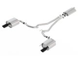 Borla 15-17 Ford Mustang EcoBoost 2.3L EC-Type Cat Back Single Round 4.0in OD 9.5in L Tips Exhaust thumbnail 2