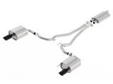 Borla 15-17 Ford Mustang EcoBoost 2.3L EC-Type Cat Back Single Round 4.0in OD 9.5in L Tips Exhaust thumbnail 3