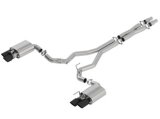 Borla 2018 Ford Mustang GT 5.0L AT/MT 3in ATAK Catback Exhaust Black Chrome Tips w/ Valves thumbnail 1