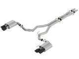 Borla 2018 Ford Mustang GT 5.0L AT/MT 3in ATAK Catback Exhaust Black Chrome Tips w/ Valves thumbnail 3