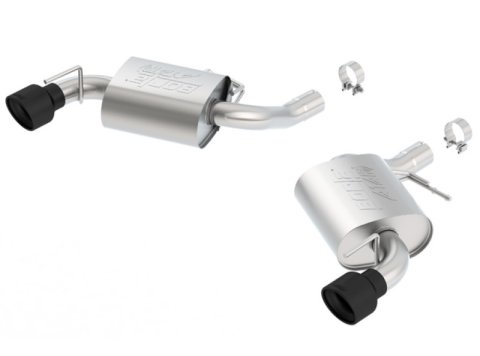 Borla 2016 Chevy Camaro SS V8 AT/MT ATAK Rear Section Exhaust w/o NPP Valves Ceramic Black thumbnail 1