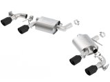 Borla 2016 Chevy Camaro V8 SS AT/MT ATAK Rear Section Exhaust w/ Dual Mode Valves Ceramic Black thumbnail 1