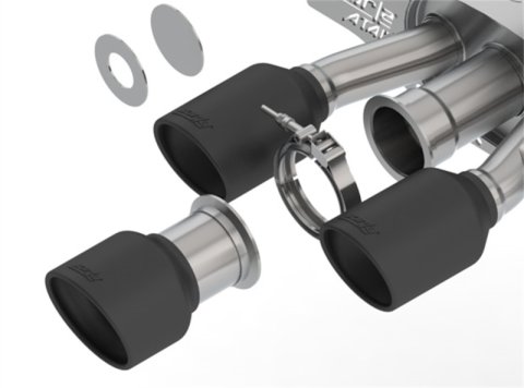 Borla 17-18 Honda Civic Type-R FK8 ATAK Cat-Back Exhaust w/ Ceramic Black Tips thumbnail 5